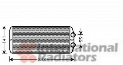 VAN WEZEL 40006312 -  Теплообменник, отопление салона